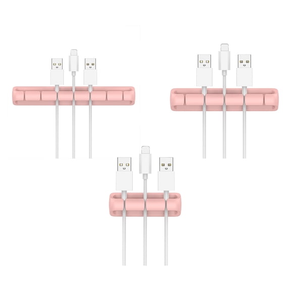 Cable Holder Cable Silicone USB Desktop Tidy Winder Management Clips Holder for Keyboard Headset