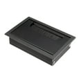thumbnail image 1 of Cable Hole Cover, 108mmx69mm Aluminum Alloy Desk Grommet for Wire Organizer  (Black), 1 of 4