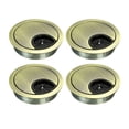 thumbnail image 1 of Cable Hole Cover, 2-1/8 Inch Zinc Alloy Desk Grommet for Wire Organizer, 4 Pcs (Bronze Tone), 1 of 4