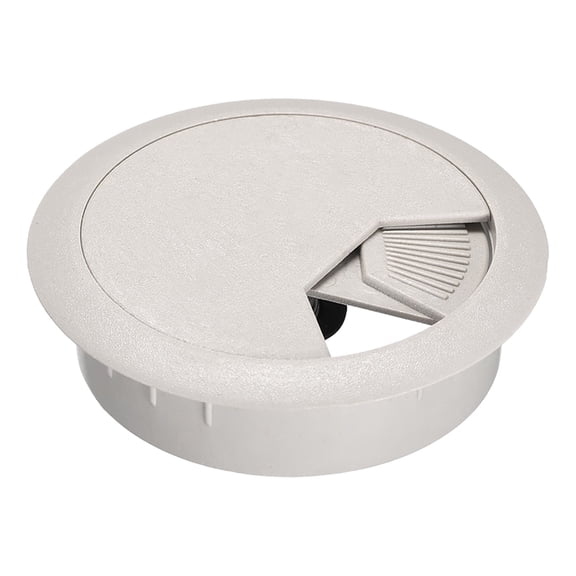 Cable Hole Cover, 2" Plastic Desk Grommet for Wire Organizer 10 Pcs (Gray)