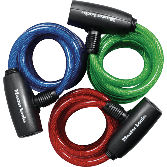 Cable Keyed Bicycle Lock - Single Pack Indoor & Outdoor Use, NEC-Compliant