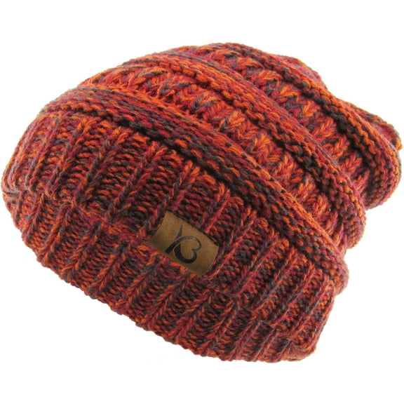 Cable Knit Beanie Thick Soft Warm Chunky Beanie Hat For Men &amp; Women