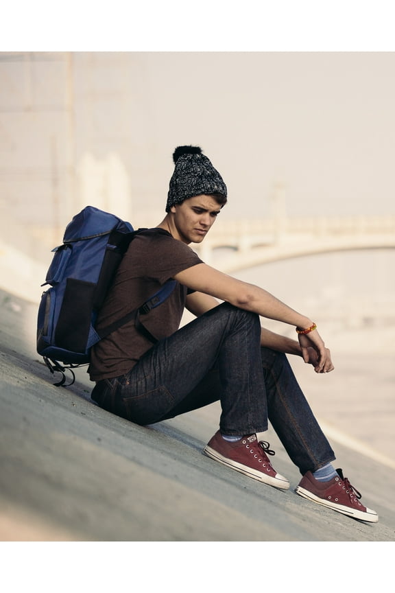 Cable Knit Beanie with Removable Plush Pom