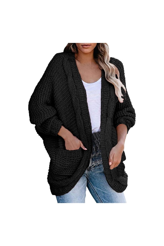 Cable Knit Cardigan for Women Long Sleeve Drop Shoulder Button Up Patchwork Daisy Sweater Coat Oversized Floral Print Open Front Ribbed Jacket Outwear