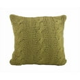 thumbnail image 1 of Cable Knit Design Throw Pillow (Grass), 1 of 2