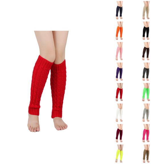 Cable Knit Leg Warmer Compression Socks for Women – Slouchy Eight-Shape Design, Trendy European Style, Ideal for Boot Layering and Outdoor Winter Fashion