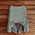 thumbnail image 1 of Cable Knit Sweater Women Knitted Pullover Sweater For Women Fashion Long Sleeve Crewneck Blouse Winter Warm Layer Top Daily Going Out Shirts, 1 of 1