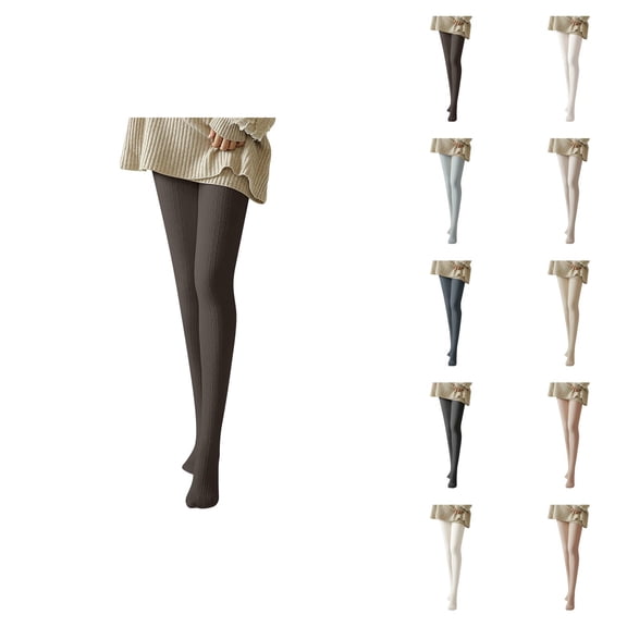 Cable Knitted Tights for Women 2025 Fall Winter Thick Soft Lolita Stockings Pantyhose Tights