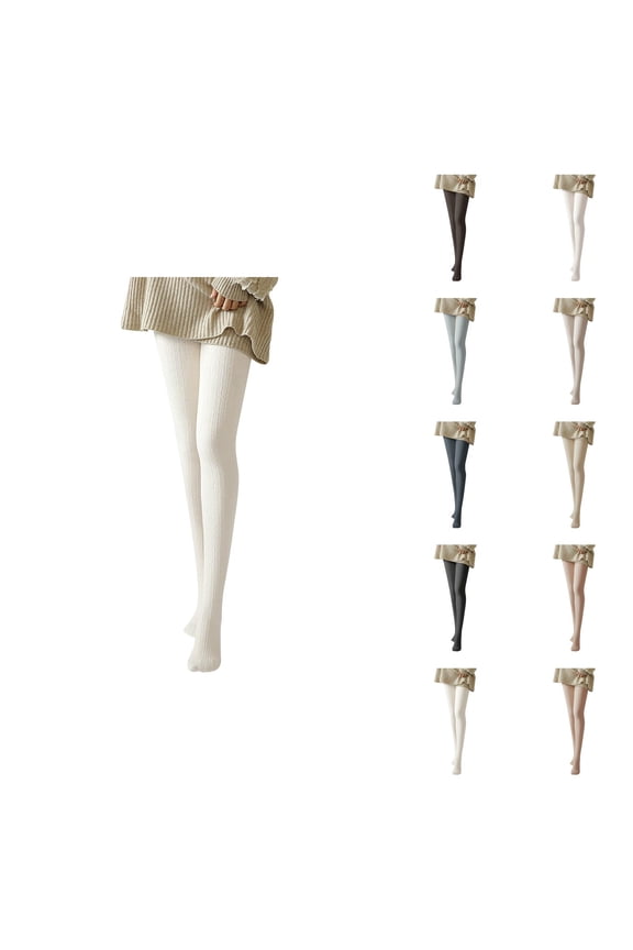 Cable Knitted Tights for Women 2025 Fall Winter Thick Soft Stockings Pantyhose Tights