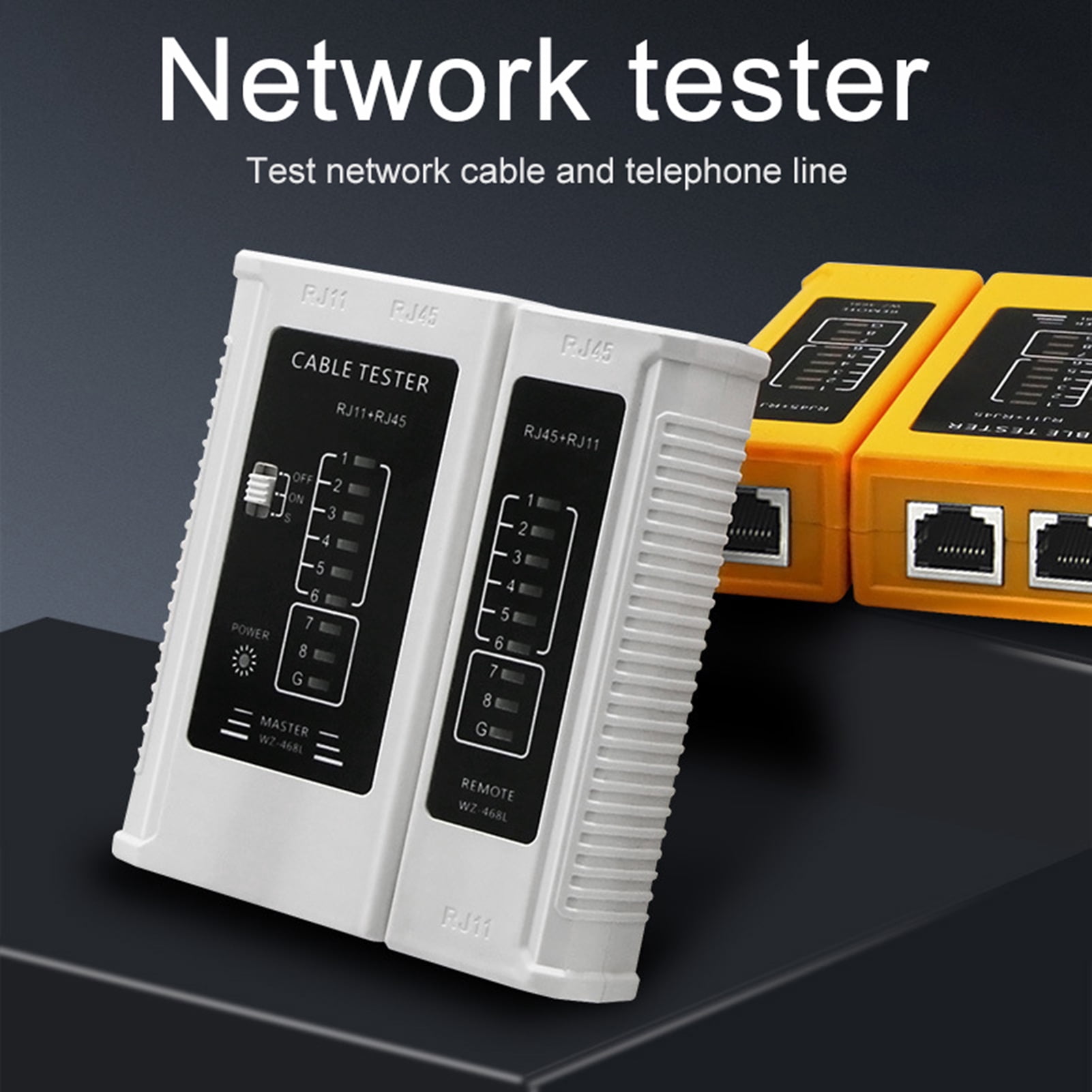 Cable LAN Tester RJ45 RJ11 Network Cable LAN Tester Wire Telephone Line ...