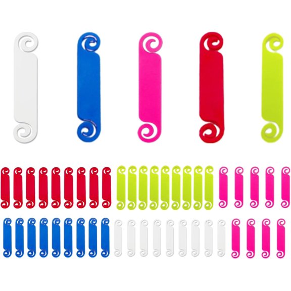 Cable Labels Charger Labels Tags for Cords Charging Cord Management Markers with Color Coding Phone Power Label Identification Organize Easy (50 Pack)