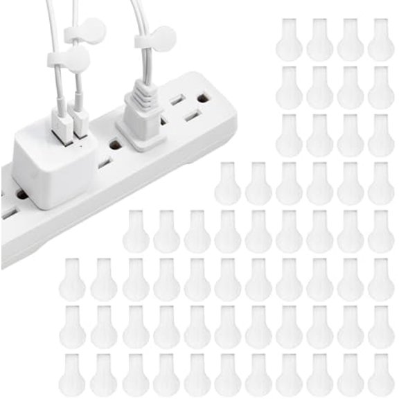Cable Labels, Mini, White (60 Pack) - Cord and Wire Tags for Cable Management and Organizer for Electronics, Computers and More
