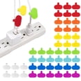 thumbnail image 1 of Wrap-It Storage Cable Labels (48 Pack) - Write-On Cord Identification Tags, Cable Tags and Wire Labels for Cords and Electronics - Oval Multi-Color, 1 of 10