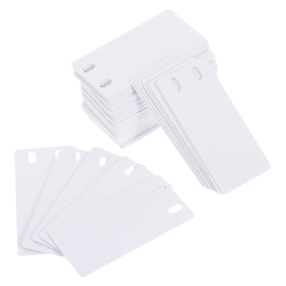 Cable Labels Tags White Blank Write-On Labels For Wire And Cord Indoor Outdoor Simple Design 50Pcs