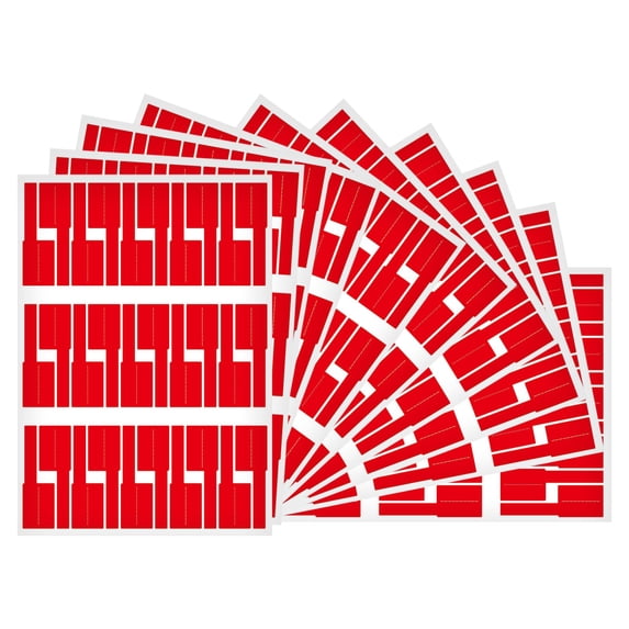 Cable Labels , Waterproof Wire Labels, 10Pcs Self-Adhesive Cord Tags, Tear Resistant Cable Management Wire Tags, Handwriting Compatible Cord Labels, Cable Tags for Electronics Chargers, Red