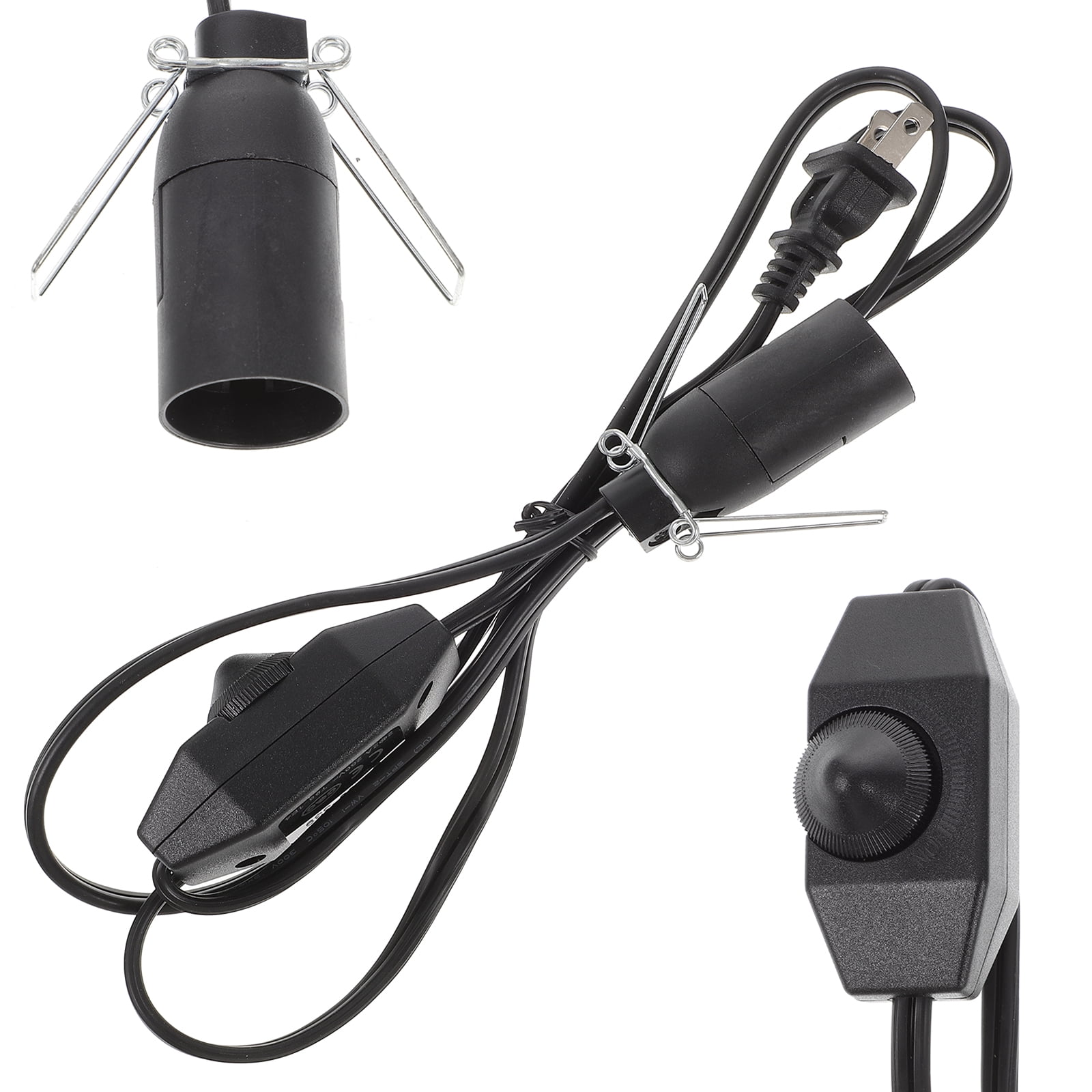 Cable Lamp Part Socket with Cord Replacement Lights Plug in Dimming