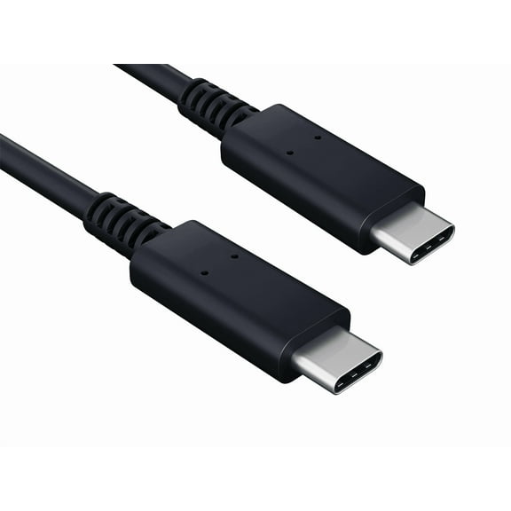 Cable Leader 0.5m USB 3.2 Cable Gen 2x1 Type C to Type C Cable, Male to Male, Up to 10 Gbps, 4K, PD 60W Fast Charging Support, Black