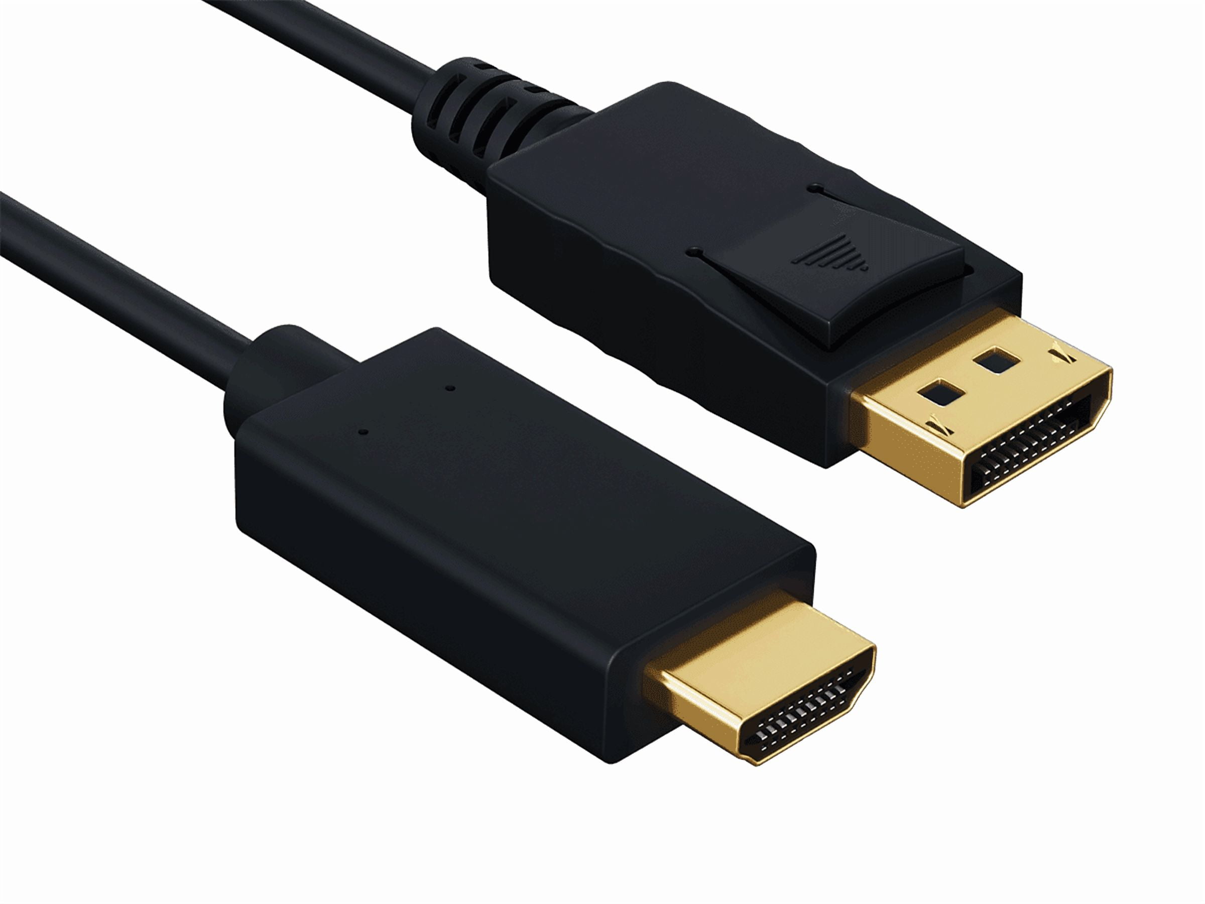 Cable Leader 10ft Gold Plated Premium DisplayPort 1.2 to 4K HDMI Male to Male Cable
