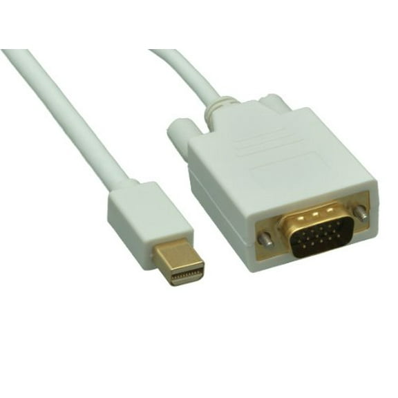 Cable Leader 10ft Mini DisplayPort to VGA Cable, White