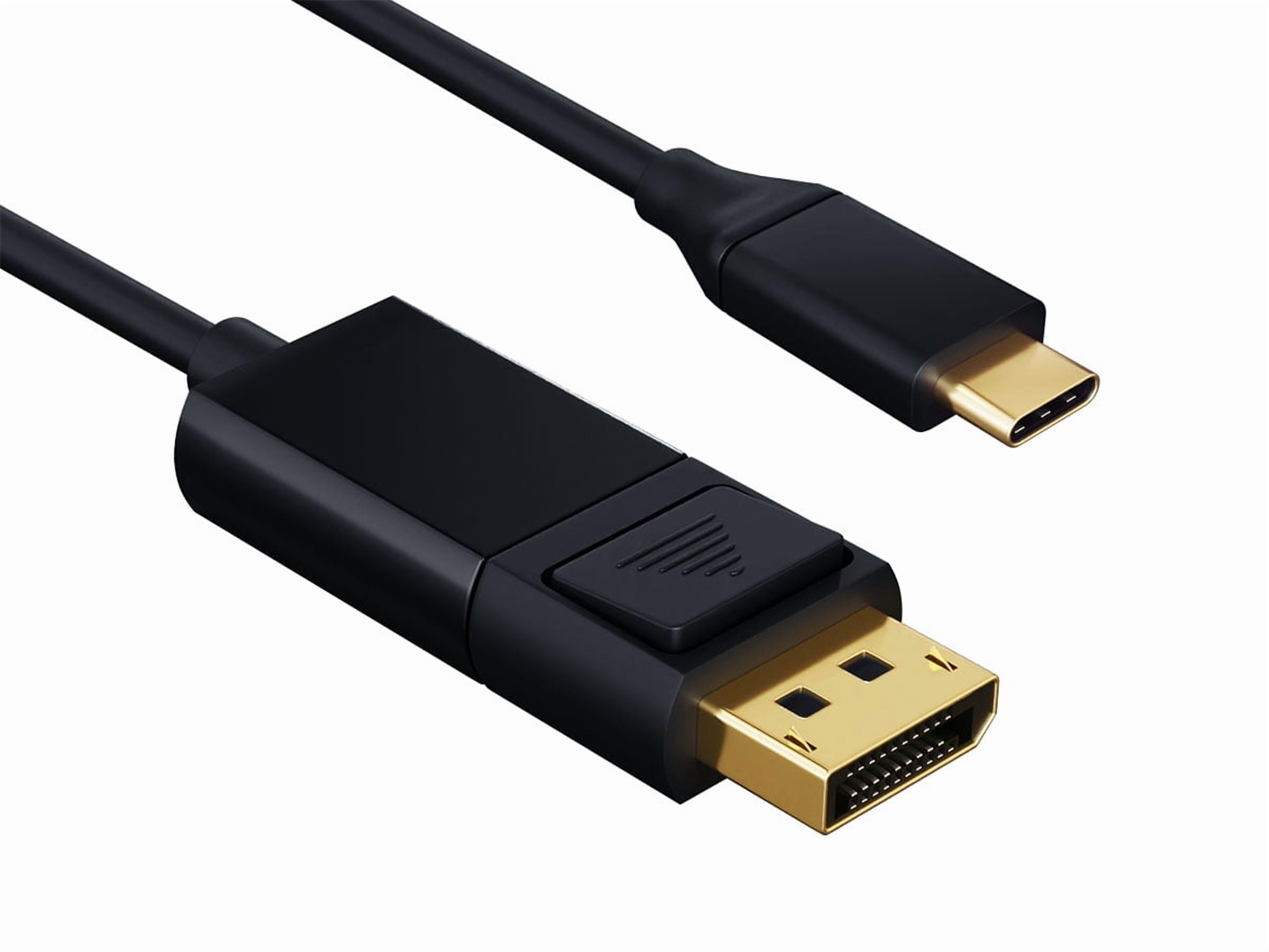 Cable Leader 10ft USB 3.1 Type C to DisplayPort Cable, Male to Male, 4K Support, Black