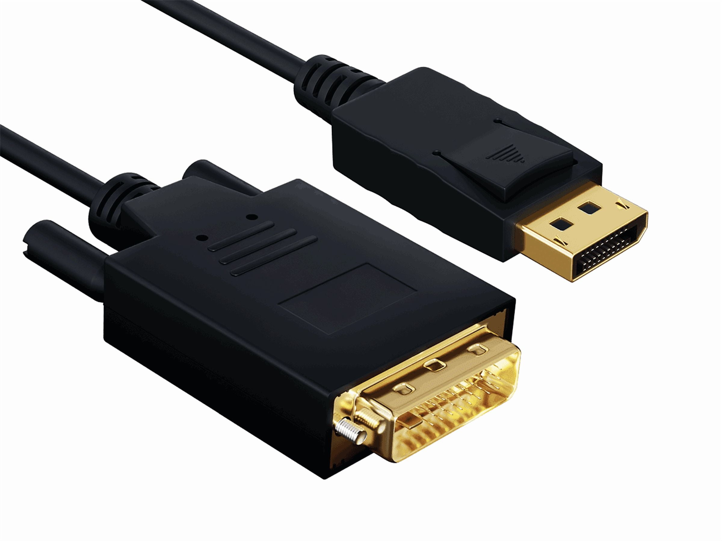 Cable Leader 15ft Gold Plated Premium DisplayPort to DVI Male to Male Cable 28AWG
