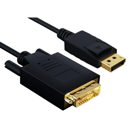Cable Leader 15ft Gold Plated Premium DisplayPort to DVI Male to Male Cable