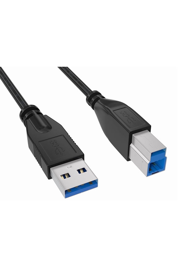 15ft USB 3.0 Type A to Type B Cable, Super High Speed, Black