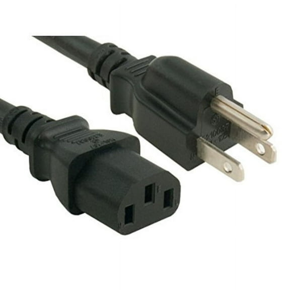 Cable Leader 16 AWG Universal Power Cord (IEC320 C13 to NEMA 5-15P) UL Listed (3 Foot (1 Pack))