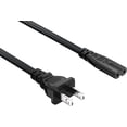thumbnail image 1 of Cable Leader 18 AWG 10 FT Notebook / PS4 / Replacement Non-Polarized Power Cord, IEC320 C7 to NEMA 1-15P, 1 of 3