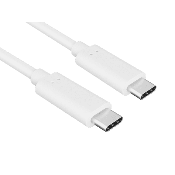 Cable Leader 1m USB 3.2 Cable Gen 2x1 Type C to Type C Cable 4K PD 60W, White