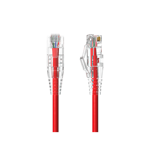 Cable Leader 20ft Slim Cat6 28AWG UTP Ethernet Network Patch Cable Snagless, Red
