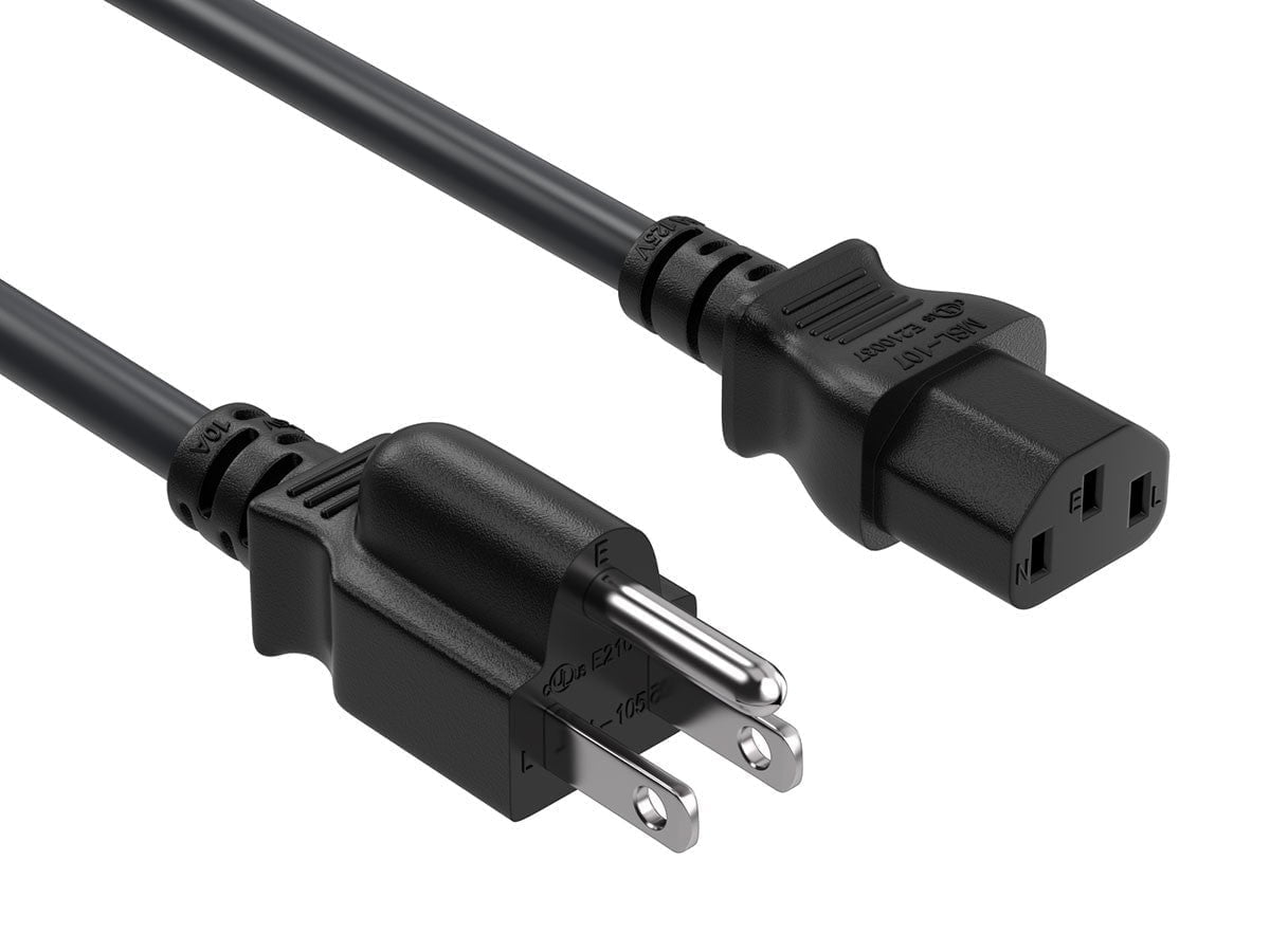 Cable Leader 25ft 18 AWG Universal Power Cord (IEC320 C13 to NEMA 5-15P)