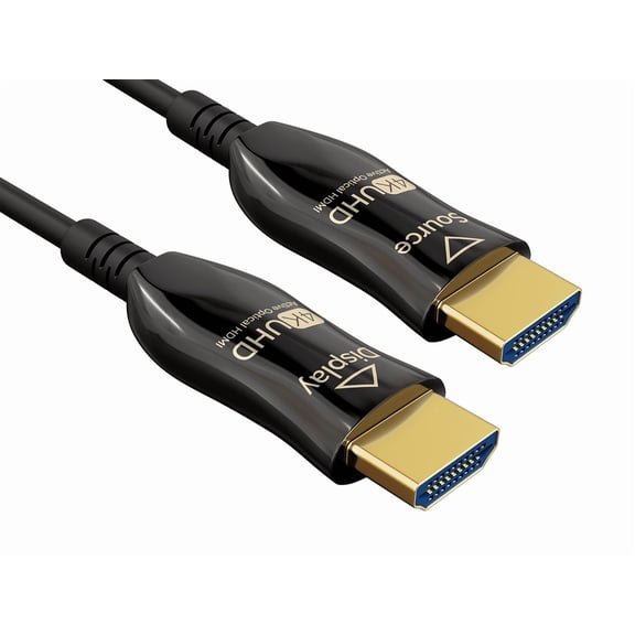 Cable Leader 25ft High Speed HDMI Fiber Optic Cable (AOC), HDMI 2.0, CL3 Rated, 4K Support, UL, Black