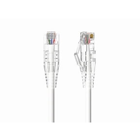 Cable Leader Slim Cat6 Ethernet Cable 25 ft - White | Cat 6 Slim RJ45 LAN Patch Cord, UTP