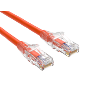 Cable Leader Cat 6 Ethernet Cable 2 ft - Orange | Cat6 Clear Boot RJ45 LAN Patch Cord, UTP