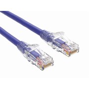 Cable Leader Cat 6 Ethernet Cable 2 ft - Purple | Cat6 Clear Boot RJ45 LAN Patch Cord, UTP