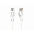 thumbnail image 1 of Cable Leader 2ft Slim Cat6a 28AWG UTP Ethernet Network Patch Cable, White, 1 of 6