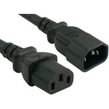 Cable Leader 3 ft 14 AWG Computer Power Extension Cord IEC320 C13 to IEC320 C14