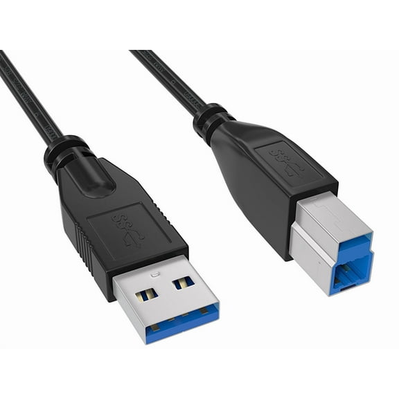 Cable Leader 3ft High Speed USB 3.0 Type A Male to Type B Male Cable, Black