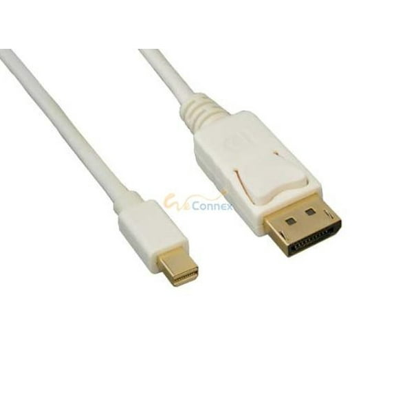 Cable Leader 3ft Mini DisplayPort to DisplayPort Cable with Secure Latch, 4K @60Hz, White