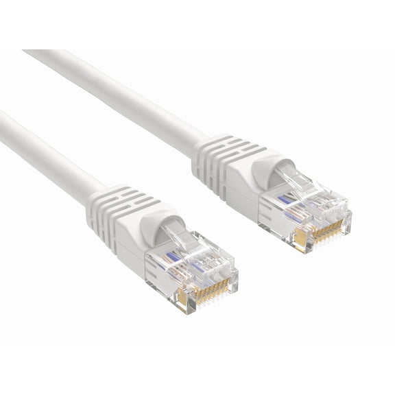 Cable Leader 50ft Cat6 UTP Ethernet Network Patch Cable Snagless 24AWG Bare Copper, White
