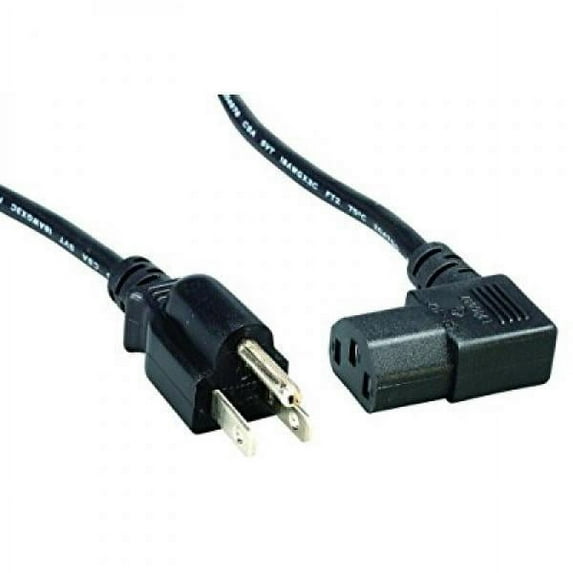 Cable Leader 6 feet Right Angle Power Cord NEMA 5-15P to IEC320 C13R