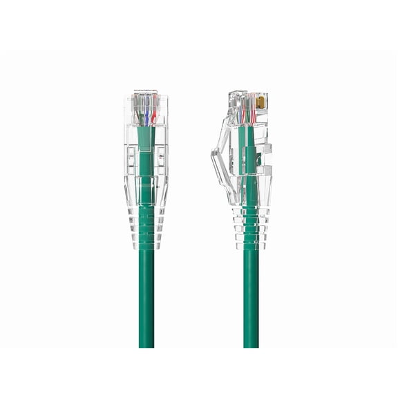 Cable Leader 6ft Slim Cat6a 28AWG UTP Ethernet Network Patch Cable, Green