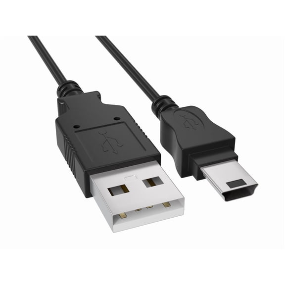 Cable Leader 6ft USB 2.0 Type A Male to Mini 5-Pin Male Cable, 480Mbps, Black