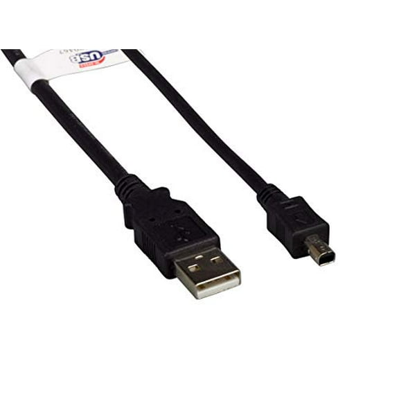 Cable Leader 6ft USB 2.0 Type A to Mini 4-Pin USB Cable, Black