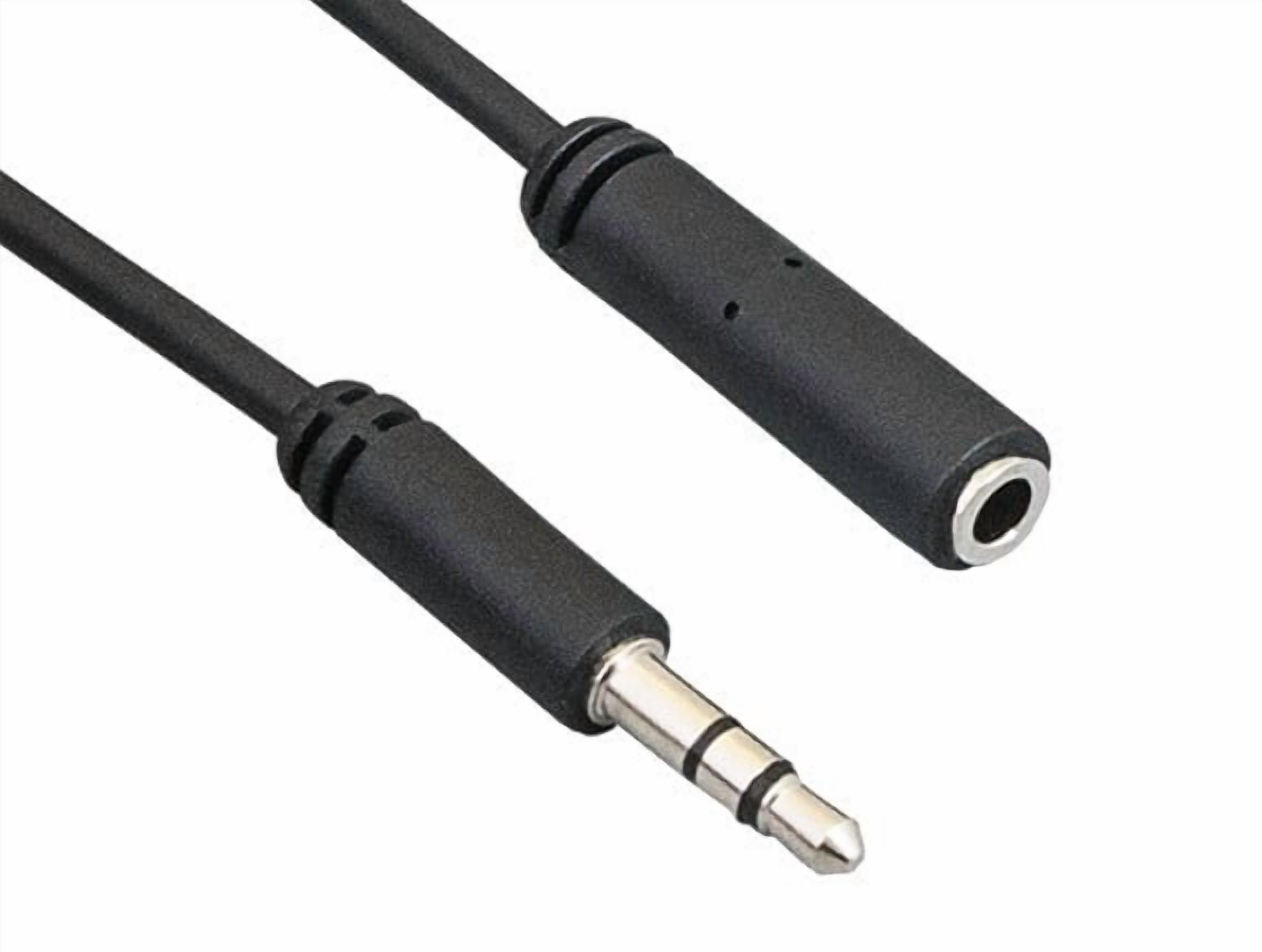 Audio Extention Wire Cable Leader 6ft Ultra Slim 3.5mm Male to Female Stereo Audio Extension ...