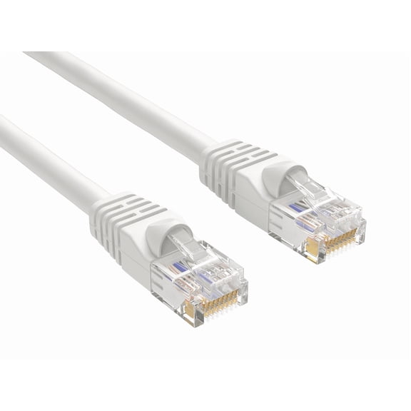 Cable Leader Cat 6 Ethernet Cable 100 ft - White | Cat6 RJ45 LAN Network Patch Cord, UTP