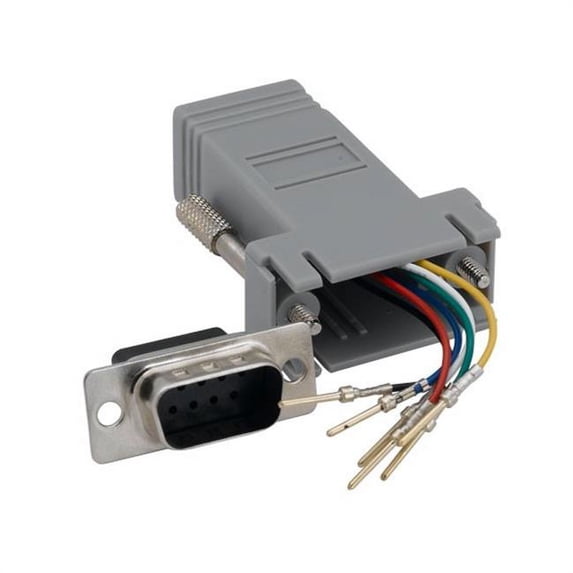 Cable Leader MA201-3200 DB9 Male to RJ-12 Modular Adapter - Gray