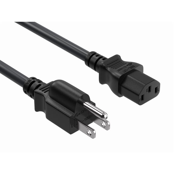 Monoprice, Power Cord, NEMA 5-15P to IEC 60320 C13, 8 ft - Walmart.com