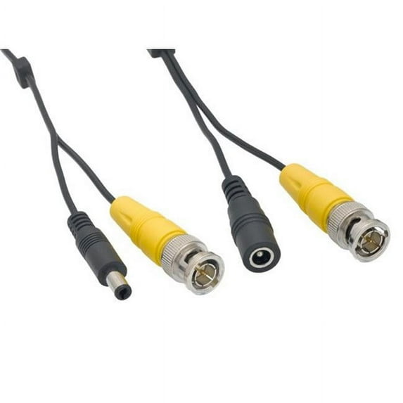 Cable Leader SE102-1175 75 ft. Video & Power Security Camera Cable, Black